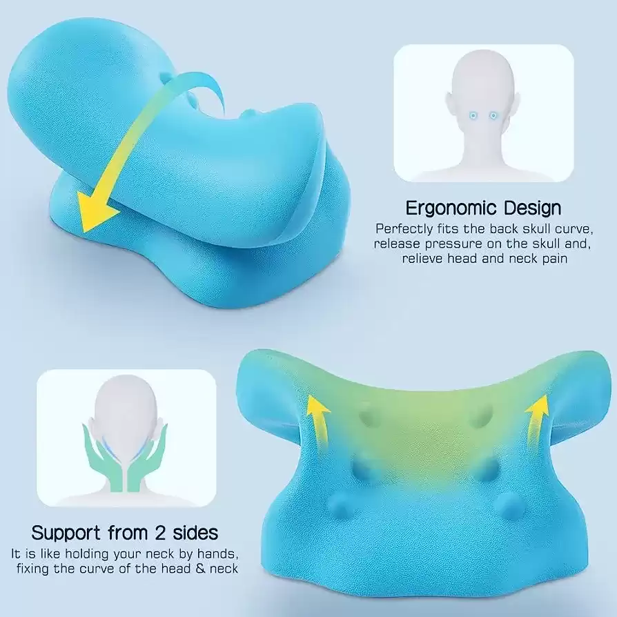 مخدة تقويم انحراف العمود الفقري وتمديد الرقبة مخدة استرخاء الرقبة والك