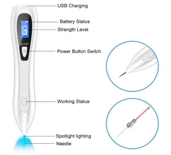 جهاز ازالة الزوائد الجلدية وازالة النمش والتاتو - جهاز إزالة الوشم يزي