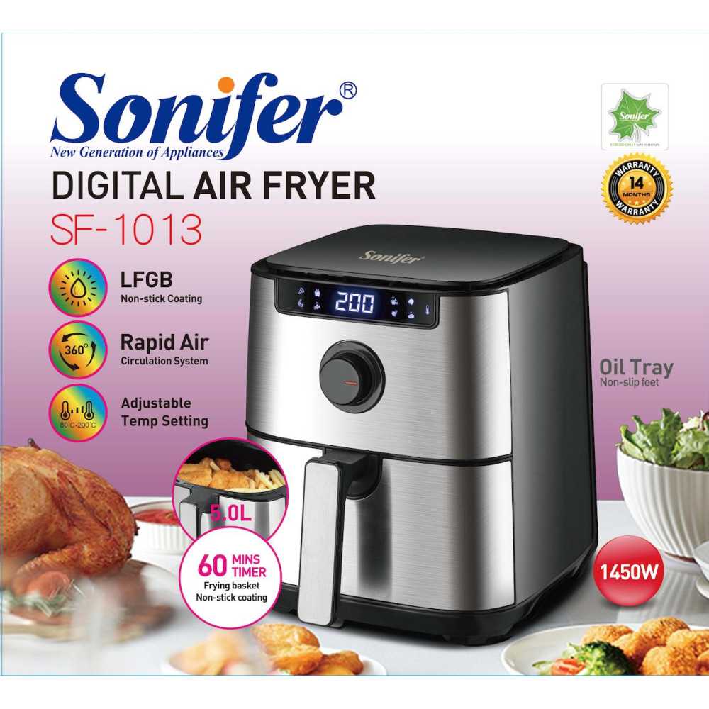 قلاية هوائية ديجيتال Sonifer AirFryer افضل ماركة للقلاية بدون زيت | اف