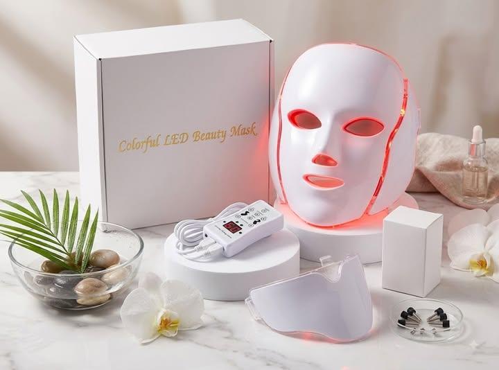 قناع الضوء الضوئي الملون للبشرة (Colorful LED Beauty Mask): تقنية العيادات التجميلية في منزلك
